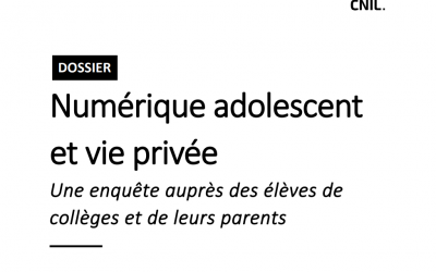 Adolescents : entre lien social et risques numériques, un rapport de la CNIL apporte un éclairage inédit